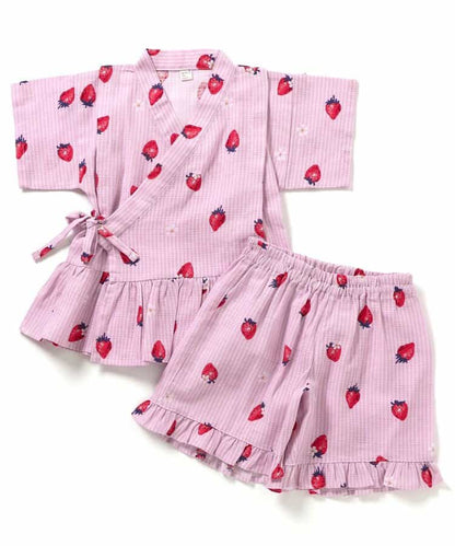 Disney Japanese children's clothing, Jinbei Japanese kimono, 100-150cm, for girls, summer, other brand children's clothing, TOPS PANTS, Japanese Summer Festival Special