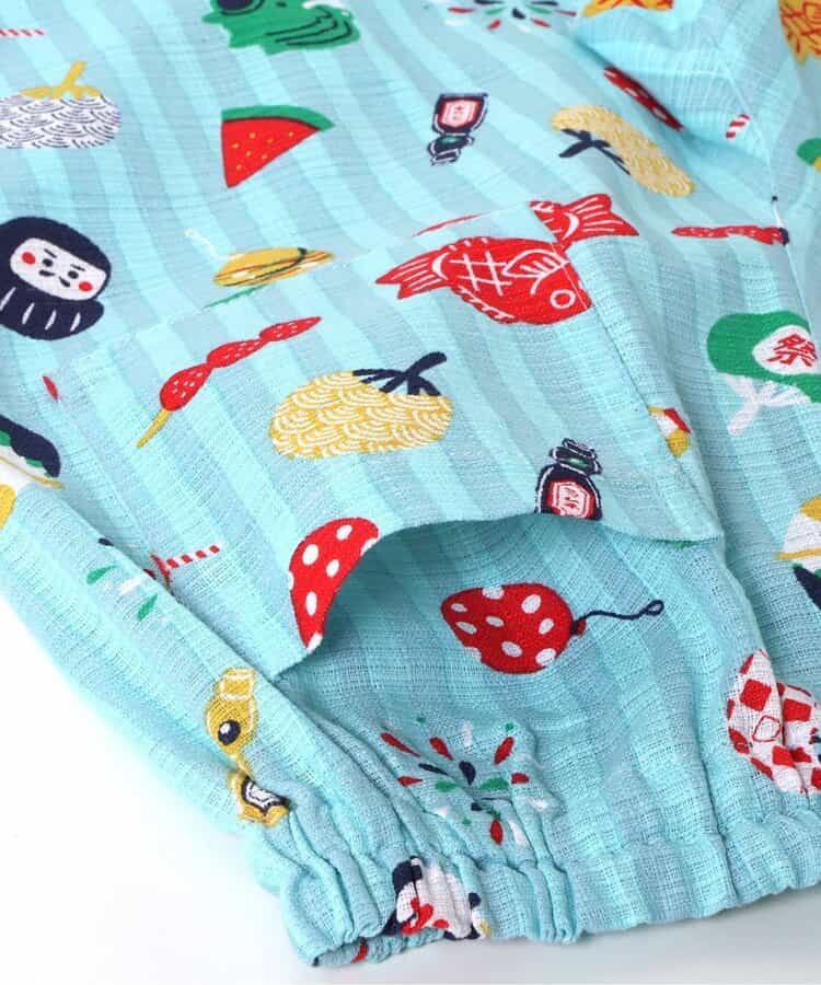 日本童裝 apres les cours 日本甚平 日本和服 80-130cm 男童款 夏季 TOPS PANTS 日本夏祭慶典特輯