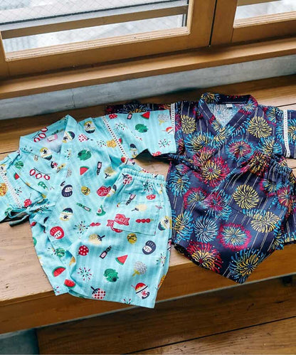 日本童裝 apres les cours 日本甚平 日本和服 80-130cm 男童款 夏季 TOPS PANTS 日本夏祭慶典特輯