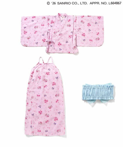 日本童裝 apres les cours x Sanrio 日本浴衣 日本和服 100-150cm 女童款 夏季 DRESSES 日本夏祭慶典特輯)