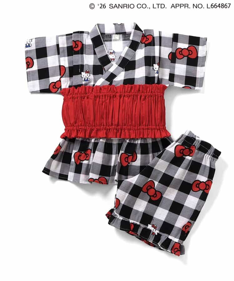 Disney Japanese children's clothing, Jinbei Japanese kimono, 100-150cm, for girls, summer, other brand children's clothing, TOPS PANTS, Japanese Summer Festival Special