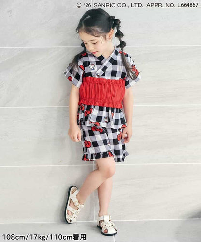 Disney Japanese children's clothing, Jinbei Japanese kimono, 100-150cm, for girls, summer, other brand children's clothing, TOPS PANTS, Japanese Summer Festival Special