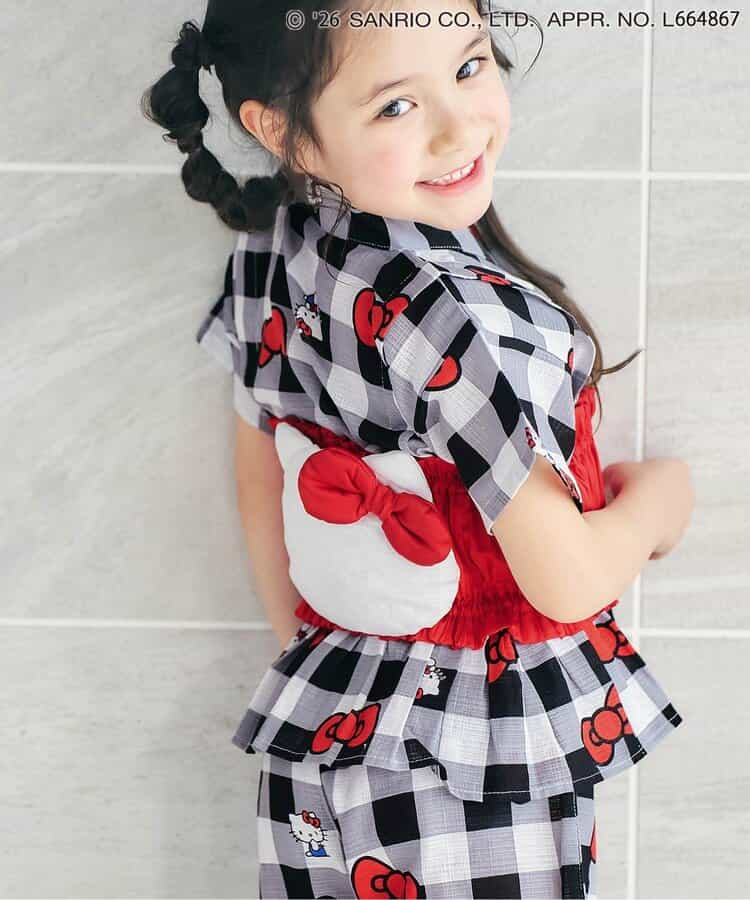 Disney Japanese children's clothing, Jinbei Japanese kimono, 100-150cm, for girls, summer, other brand children's clothing, TOPS PANTS, Japanese Summer Festival Special
