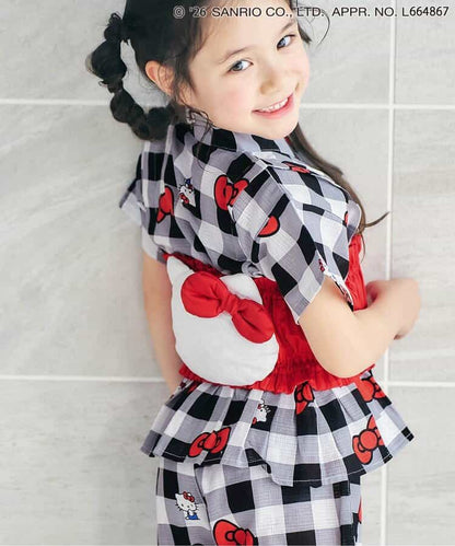Disney Japanese children's clothing, Jinbei Japanese kimono, 100-150cm, for girls, summer, other brand children's clothing, TOPS PANTS, Japanese Summer Festival Special