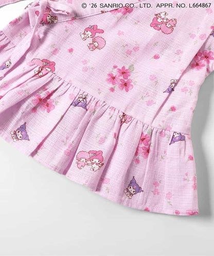Disney Japanese children's clothing, Jinbei Japanese kimono, 100-150cm, for girls, summer, other brand children's clothing, TOPS PANTS, Japanese Summer Festival Special