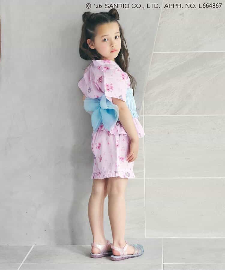 Disney Japanese children's clothing, Jinbei Japanese kimono, 100-150cm, for girls, summer, other brand children's clothing, TOPS PANTS, Japanese Summer Festival Special