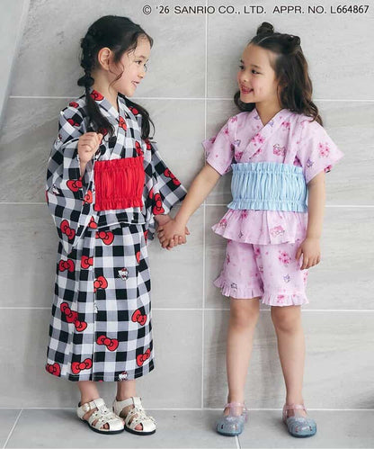 Disney Japanese children's clothing, Jinbei Japanese kimono, 100-150cm, for girls, summer, other brand children's clothing, TOPS PANTS, Japanese Summer Festival Special