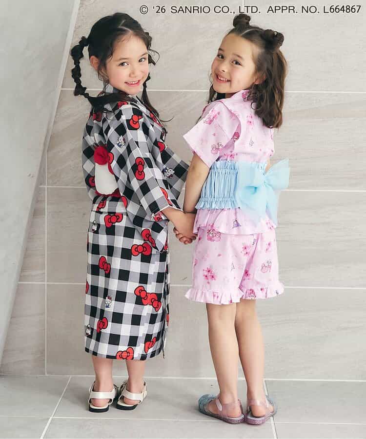Disney Japanese children's clothing, Jinbei Japanese kimono, 100-150cm, for girls, summer, other brand children's clothing, TOPS PANTS, Japanese Summer Festival Special