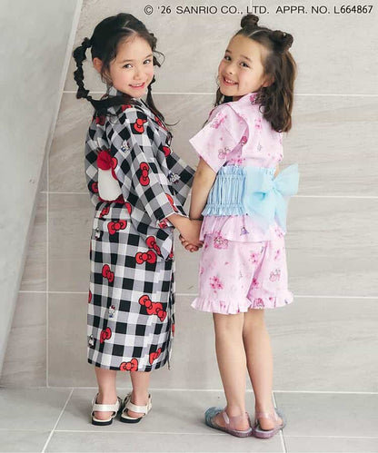 Disney Japanese children's clothing, Jinbei Japanese kimono, 100-150cm, for girls, summer, other brand children's clothing, TOPS PANTS, Japanese Summer Festival Special