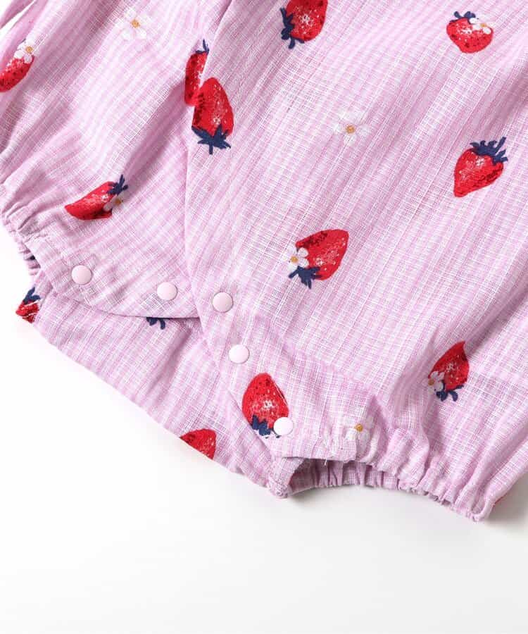日本童裝 apres les cours 日本甚平 日本和服 70-80cm 女童款 初生嬰兒 夏季 Jumpsuit 日本夏祭慶典特輯