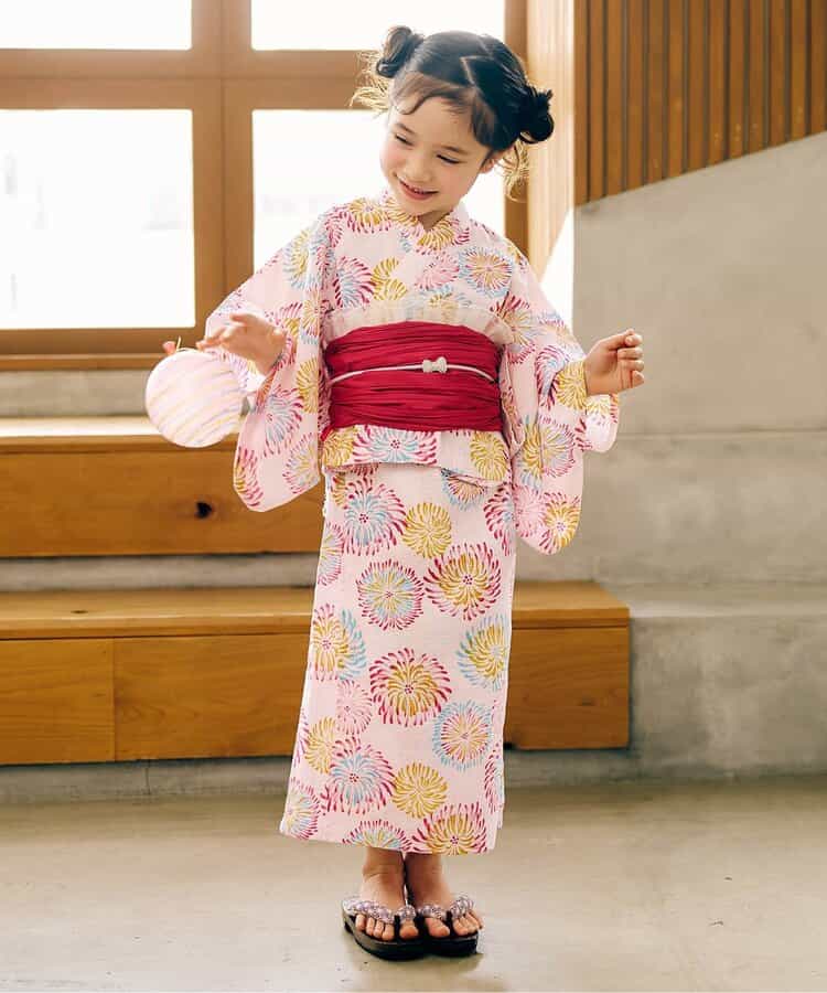 Disney Japanese children's clothing, Jinbei Japanese kimono, 100-150cm, for girls, summer, other brand children's clothing, TOPS PANTS, Japanese Summer Festival Special