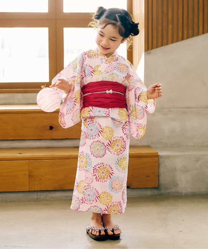 Disney Japanese children's clothing, Jinbei Japanese kimono, 100-150cm, for girls, summer, other brand children's clothing, TOPS PANTS, Japanese Summer Festival Special