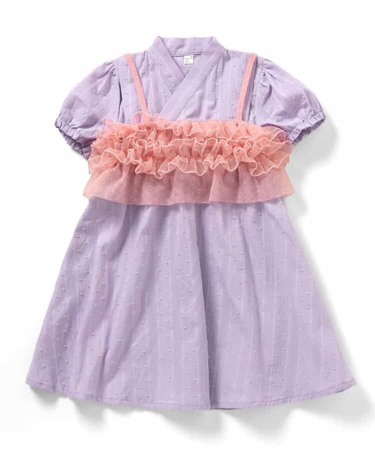 Disney Japanese children's clothing, Jinbei Japanese kimono, 100-150cm, for girls, summer, other brand children's clothing, TOPS PANTS, Japanese Summer Festival Special