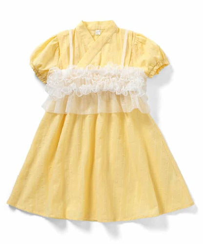 Disney Japanese children's clothing, Jinbei Japanese kimono, 100-150cm, for girls, summer, other brand children's clothing, TOPS PANTS, Japanese Summer Festival Special