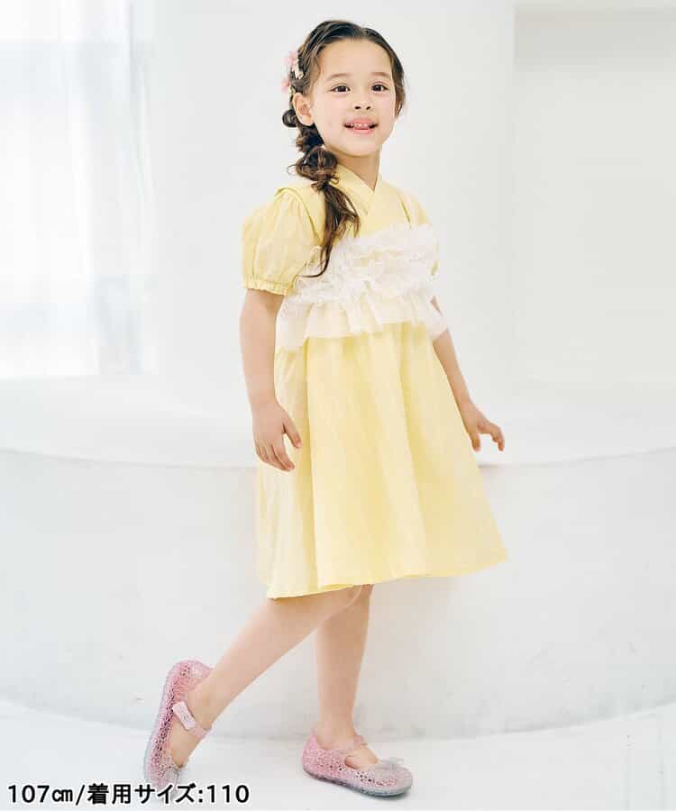 Disney Japanese children's clothing, Jinbei Japanese kimono, 100-150cm, for girls, summer, other brand children's clothing, TOPS PANTS, Japanese Summer Festival Special