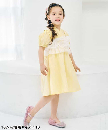 Disney Japanese children's clothing, Jinbei Japanese kimono, 100-150cm, for girls, summer, other brand children's clothing, TOPS PANTS, Japanese Summer Festival Special