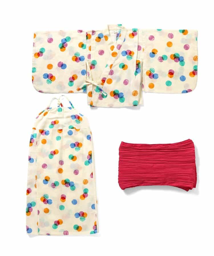 Disney Japanese children's clothing, Jinbei Japanese kimono, 100-150cm, for girls, summer, other brand children's clothing, TOPS PANTS, Japanese Summer Festival Special