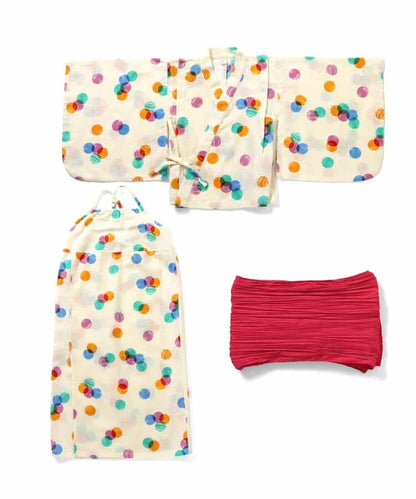 Disney Japanese children's clothing, Jinbei Japanese kimono, 100-150cm, for girls, summer, other brand children's clothing, TOPS PANTS, Japanese Summer Festival Special
