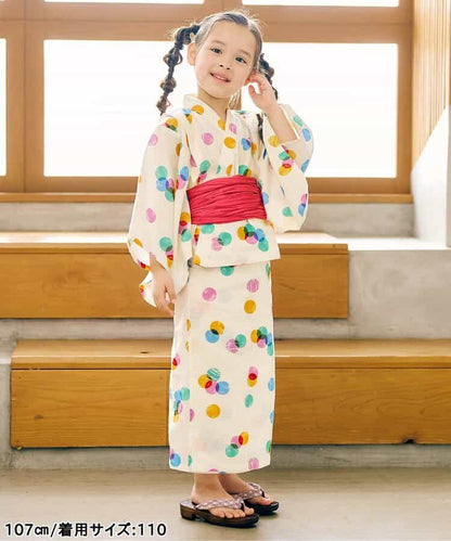 Disney Japanese children's clothing, Jinbei Japanese kimono, 100-150cm, for girls, summer, other brand children's clothing, TOPS PANTS, Japanese Summer Festival Special