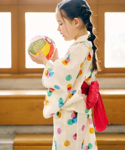 Disney Japanese children's clothing, Jinbei Japanese kimono, 100-150cm, for girls, summer, other brand children's clothing, TOPS PANTS, Japanese Summer Festival Special