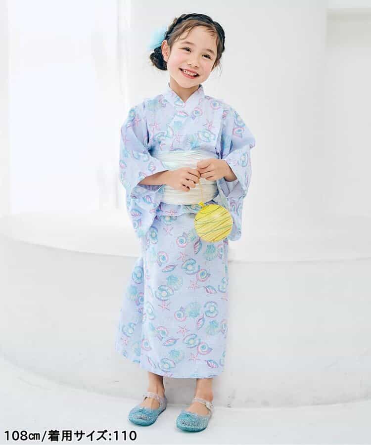 Disney Japanese children's clothing, Jinbei Japanese kimono, 100-150cm, for girls, summer, other brand children's clothing, TOPS PANTS, Japanese Summer Festival Special