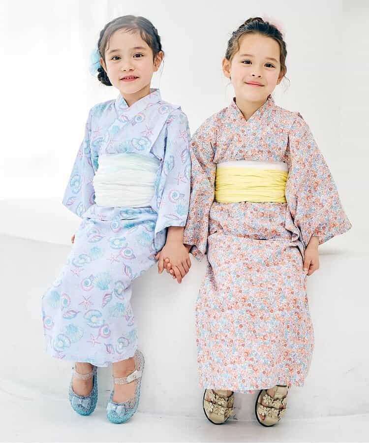 Disney Japanese children's clothing, Jinbei Japanese kimono, 100-150cm, for girls, summer, other brand children's clothing, TOPS PANTS, Japanese Summer Festival Special