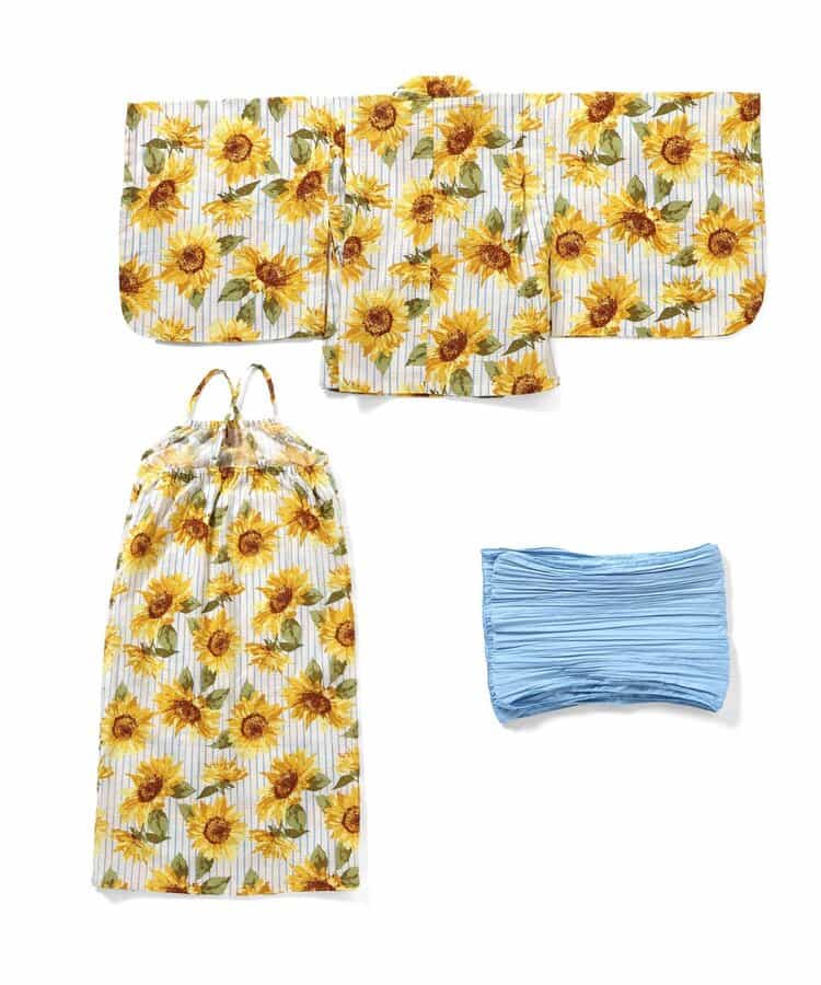 Disney Japanese children's clothing, Jinbei Japanese kimono, 100-150cm, for girls, summer, other brand children's clothing, TOPS PANTS, Japanese Summer Festival Special