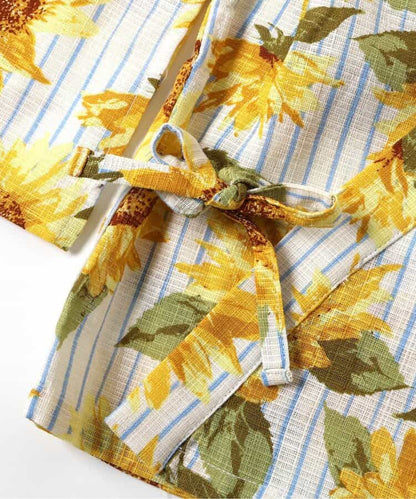 Disney Japanese children's clothing, Jinbei Japanese kimono, 100-150cm, for girls, summer, other brand children's clothing, TOPS PANTS, Japanese Summer Festival Special