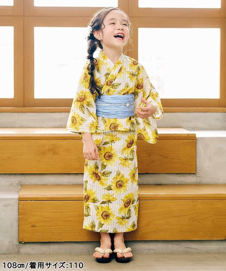 Disney Japanese children's clothing, Jinbei Japanese kimono, 100-150cm, for girls, summer, other brand children's clothing, TOPS PANTS, Japanese Summer Festival Special