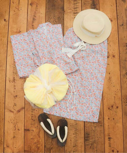 Disney Japanese children's clothing, Jinbei Japanese kimono, 100-150cm, for girls, summer, other brand children's clothing, TOPS PANTS, Japanese Summer Festival Special