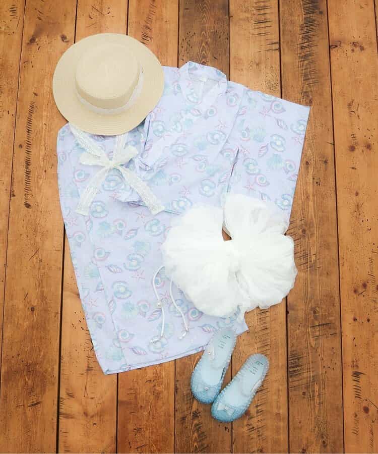 Disney Japanese children's clothing, Jinbei Japanese kimono, 100-150cm, for girls, summer, other brand children's clothing, TOPS PANTS, Japanese Summer Festival Special