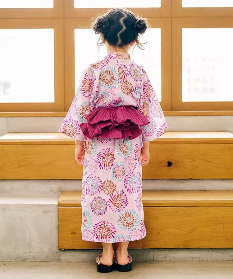 Disney Japanese children's clothing, Jinbei Japanese kimono, 100-150cm, for girls, summer, other brand children's clothing, TOPS PANTS, Japanese Summer Festival Special
