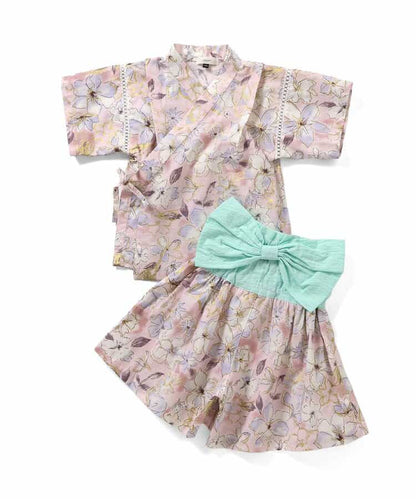 Disney Japanese children's clothing, Jinbei Japanese kimono, 100-150cm, for girls, summer, other brand children's clothing, TOPS PANTS, Japanese Summer Festival Special
