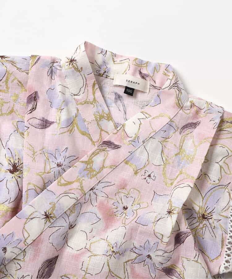 Disney Japanese children's clothing, Jinbei Japanese kimono, 100-150cm, for girls, summer, other brand children's clothing, TOPS PANTS, Japanese Summer Festival Special