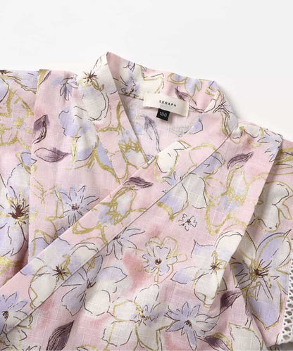 Disney Japanese children's clothing, Jinbei Japanese kimono, 100-150cm, for girls, summer, other brand children's clothing, TOPS PANTS, Japanese Summer Festival Special