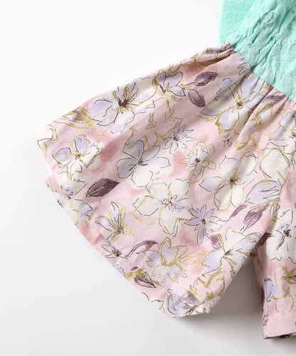 Disney Japanese children's clothing, Jinbei Japanese kimono, 100-150cm, for girls, summer, other brand children's clothing, TOPS PANTS, Japanese Summer Festival Special