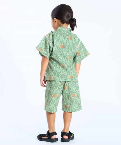 Disney Japanese children's clothing, Jinbei Japanese kimono, 100-150cm, for girls, summer, other brand children's clothing, TOPS PANTS, Japanese Summer Festival Special