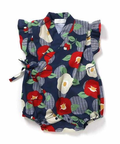日本童裝 Ampersand 日本甚平 日本和服 70-80cm 女童款 夏季 初生嬰兒 其他品牌童裝 Jumpsuit 日本夏祭慶典特輯
