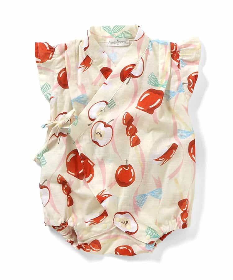 日本童裝 Ampersand 日本甚平 日本和服 70-80cm 女童款 夏季 初生嬰兒 其他品牌童裝 Jumpsuit 日本夏祭慶典特輯