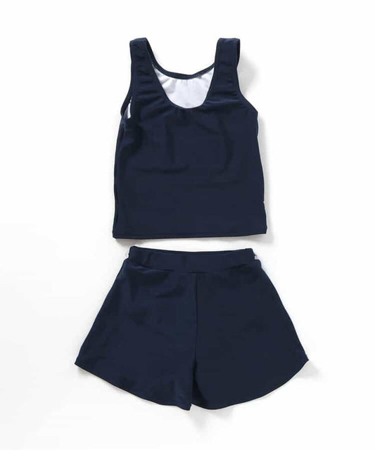 日本童裝 BREEZE 泳衣兩件套裝 130-160cm 女童款 夏季 夏日玩水泳衣特輯