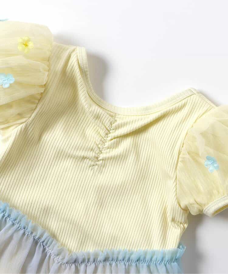 日本童裝 apres les cours 網紗連體泳衣 80-140cm 女童款 夏季 夏日玩水泳衣特輯