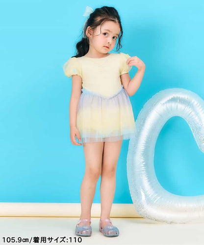 日本童裝 apres les cours 網紗連體泳衣 80-140cm 女童款 夏季 夏日玩水泳衣特輯