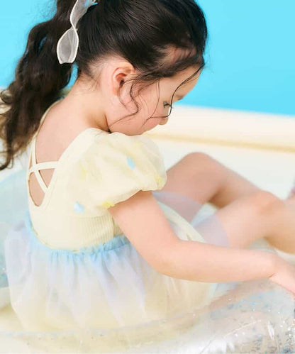 日本童裝 apres les cours 網紗連體泳衣 80-140cm 女童款 夏季 夏日玩水泳衣特輯