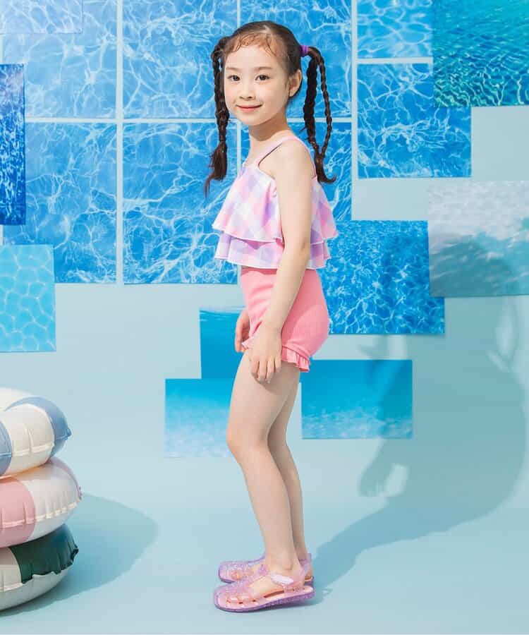 日本童裝 BREEZE 泳衣兩件套裝 80-140cm 女童款 夏季 夏日玩水泳衣特輯