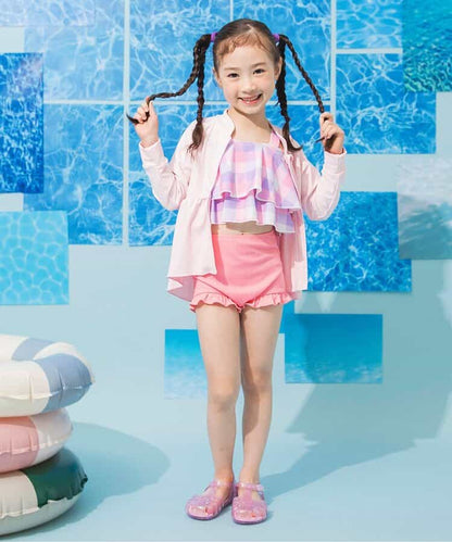 日本童裝 BREEZE 泳衣兩件套裝 80-140cm 女童款 夏季 夏日玩水泳衣特輯