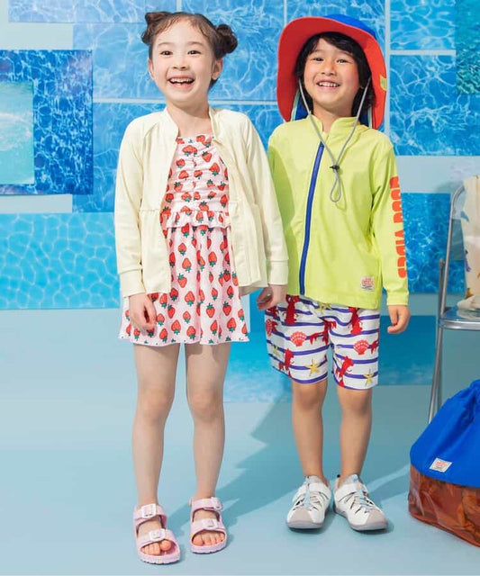 日本童裝 BREEZE 泳衣外套 80-140cm 女童款 夏季 夏日玩水泳衣特輯