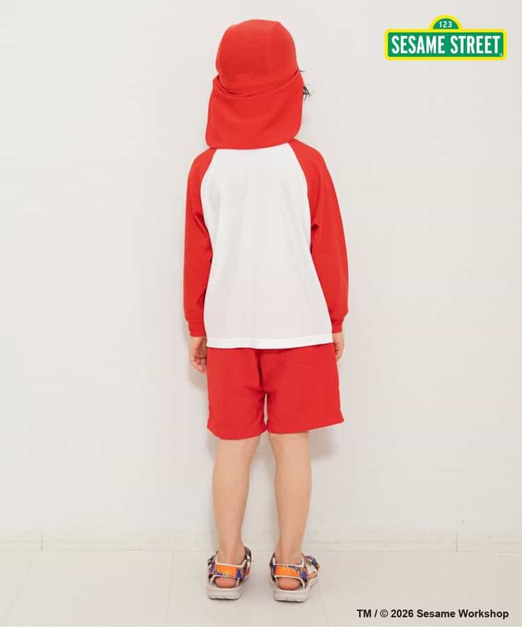 日本童裝 BREEZE x SESAME STREET 防UV 泳衣泳褲泳帽三件套裝 80-120cm 男童款 夏季 夏日玩水泳衣特輯