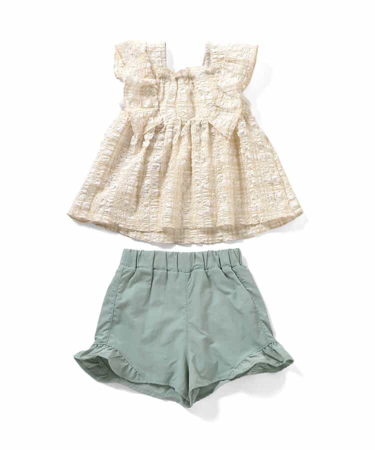 日本童裝 Ampersand 泳衣兩件套裝 80-140cm 女童款 夏季 夏日玩水泳衣特輯
