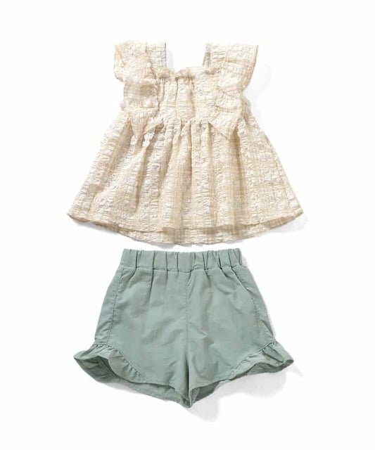 日本童裝 Ampersand 泳衣兩件套裝 80-140cm 女童款 夏季 夏日玩水泳衣特輯