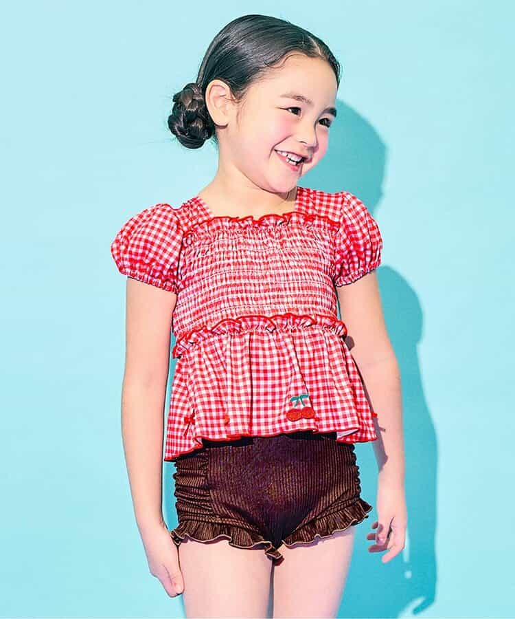 日本童裝 Ampersand 泳衣兩件套裝 80-140cm 女童款 夏季 夏日玩水泳衣特輯